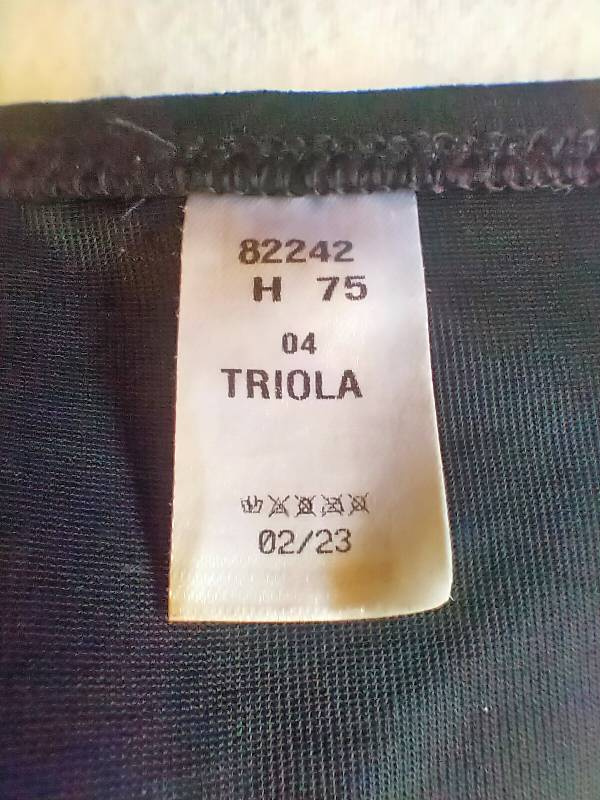 Dámské plavky Triola dvoudílné černé vel. 75 H / 80 - 3