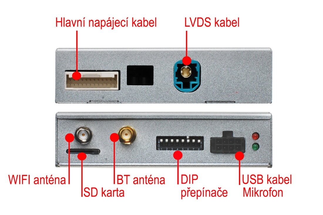 Bezdrátový Apple CarPlay / Android Auto / zrcadlení pro auto - 3
