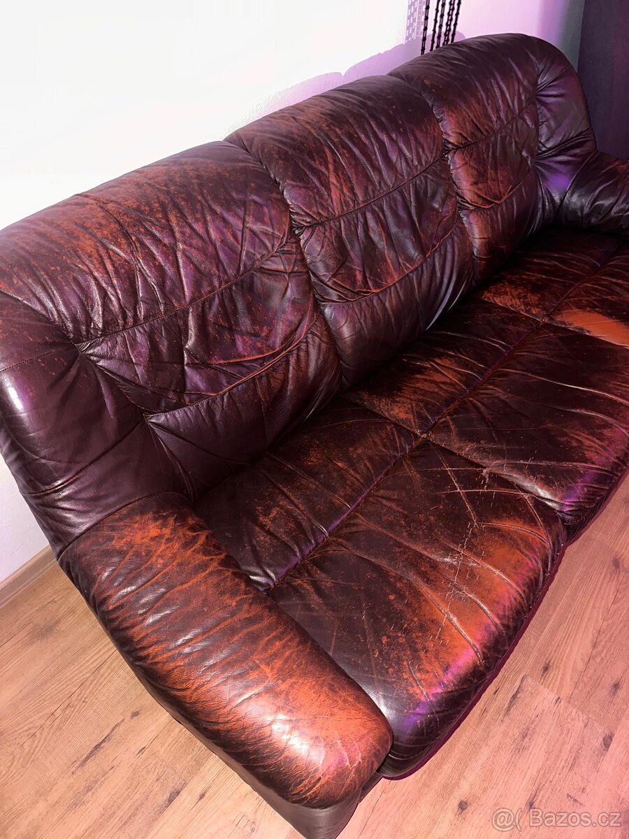 Kožený gauč za odvoz - 3