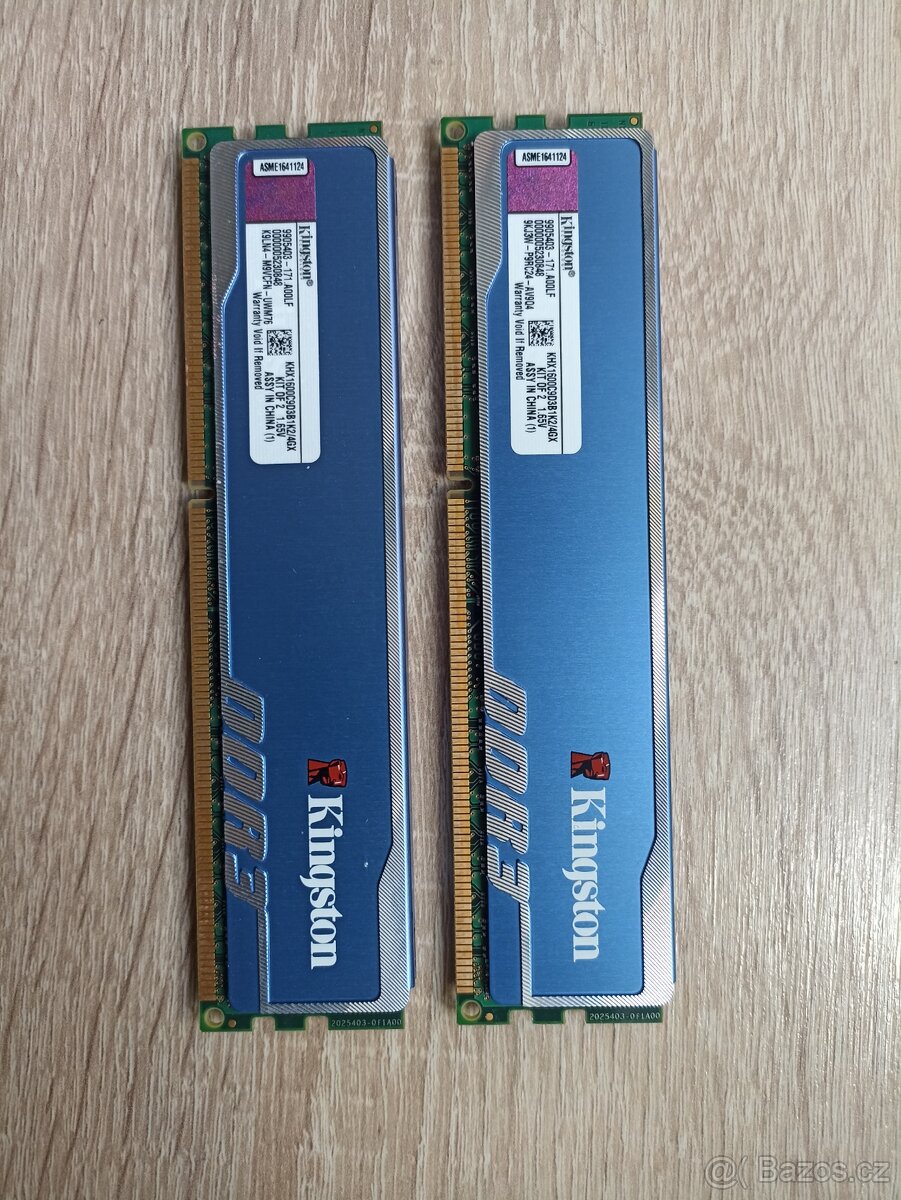 RAM Kingston HyperX blu DDR3 4GB (2x2GB) - 3