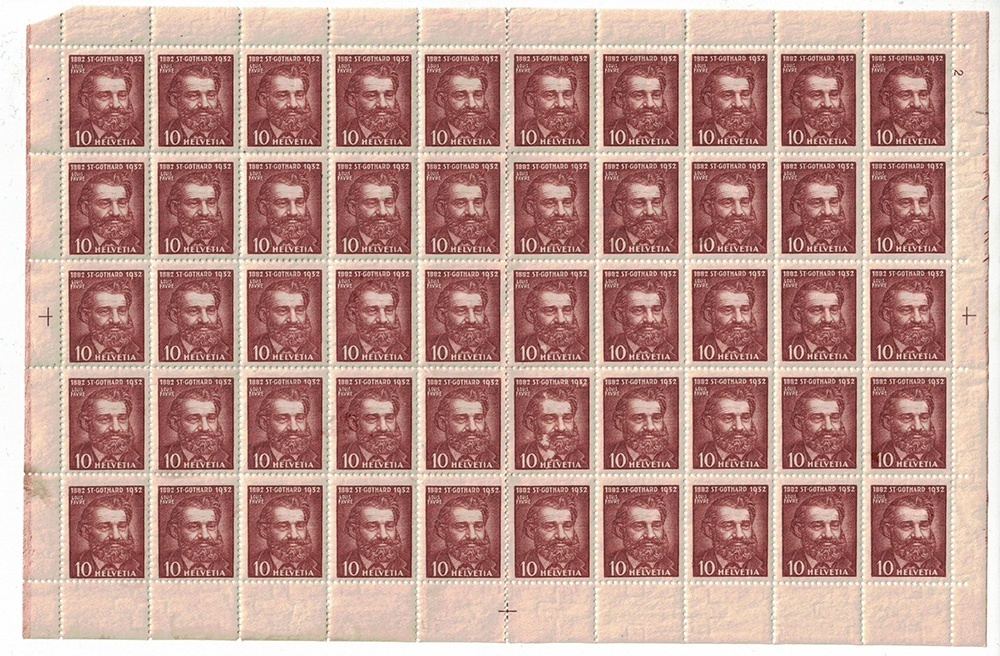 3x arch 1932 50 let Gotthardské dráhy - 3