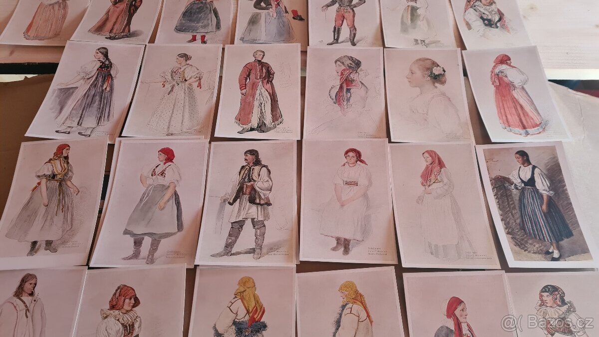 Prodám staré pohledy Josef Mánes - 3