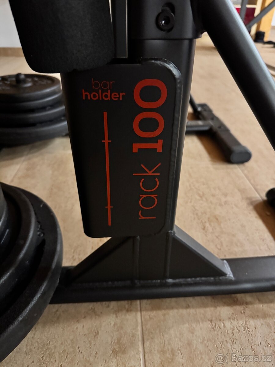 Domyos bench + rack + osa + 80 kg závaží - 3