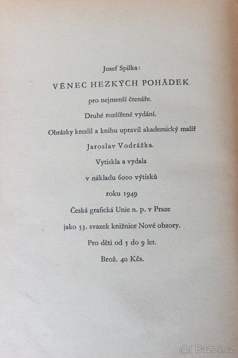 Věnec hezkých pohádek pro nejmenší čtenáře, 1949 - 3