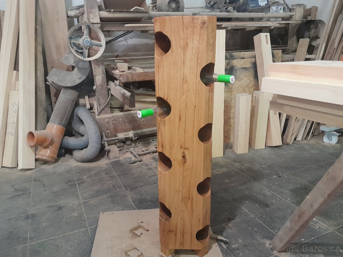 Dřevěný stojan na víno - 3