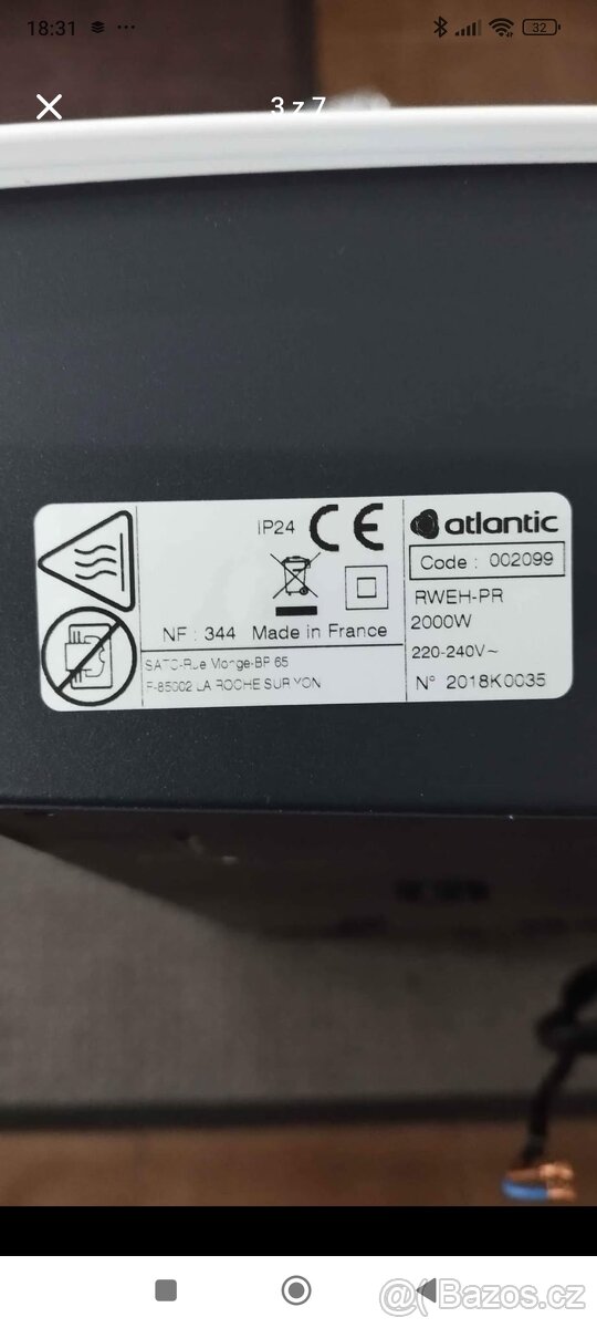 Sálavé primotopy Solius II. 2000 W - 3