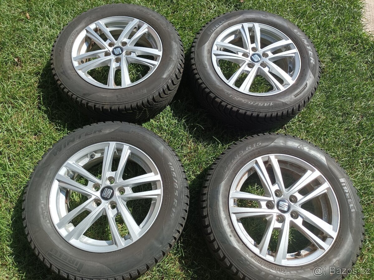 Zimní sada originál Seat 5x100 Pirelli 185/65/15 Ibiza - 3