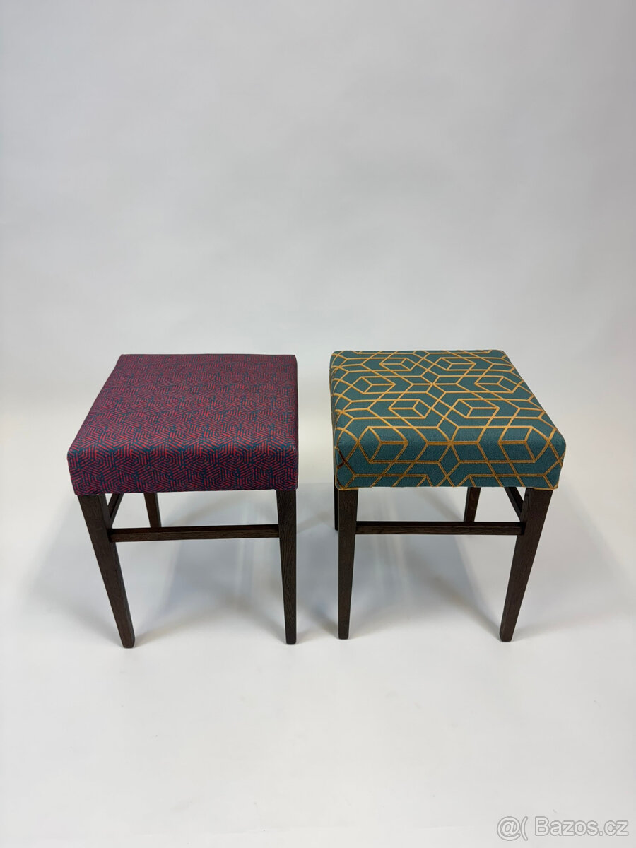 2 velké stoličky po renovaci, luxusní látky - 3