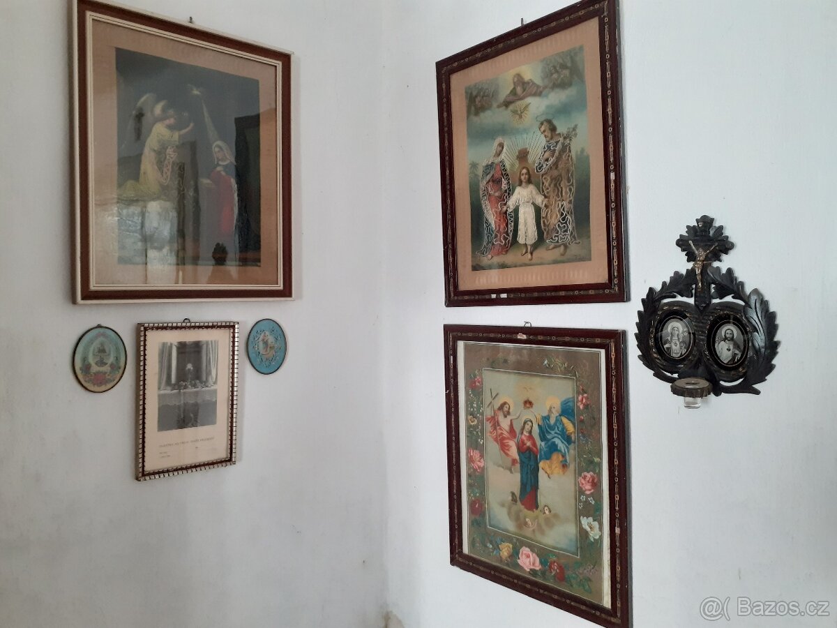 obrazy, talíře, keramika, mlýnek na hrozn - 3