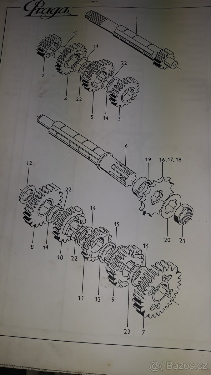 PRAGA ED 250, JAWA 593, - 3