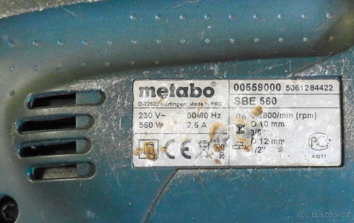 Elektrická vrtačka METABO SBE 560 560 W - 3