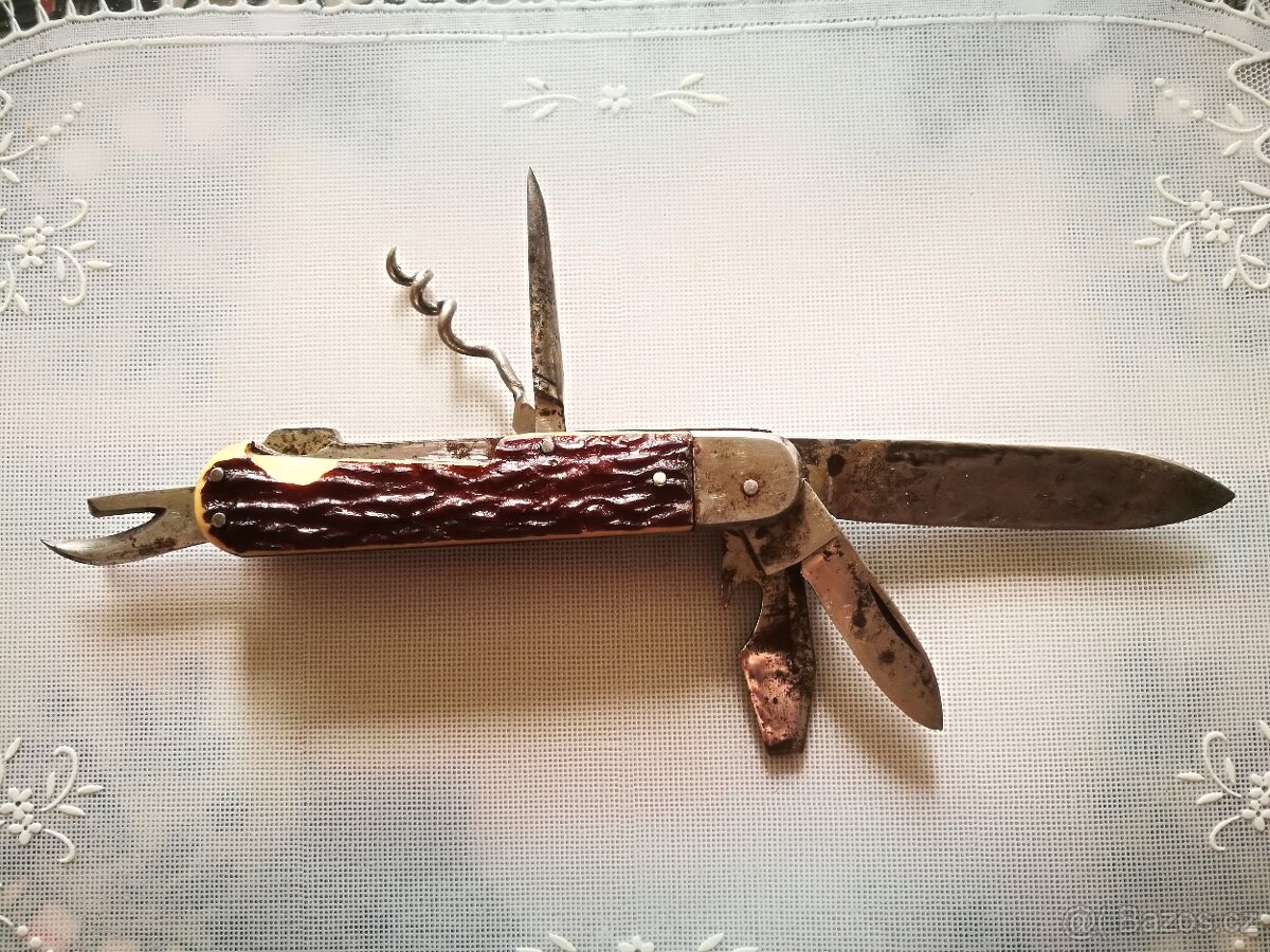 Retro multifunkční lovecký nůž - 3