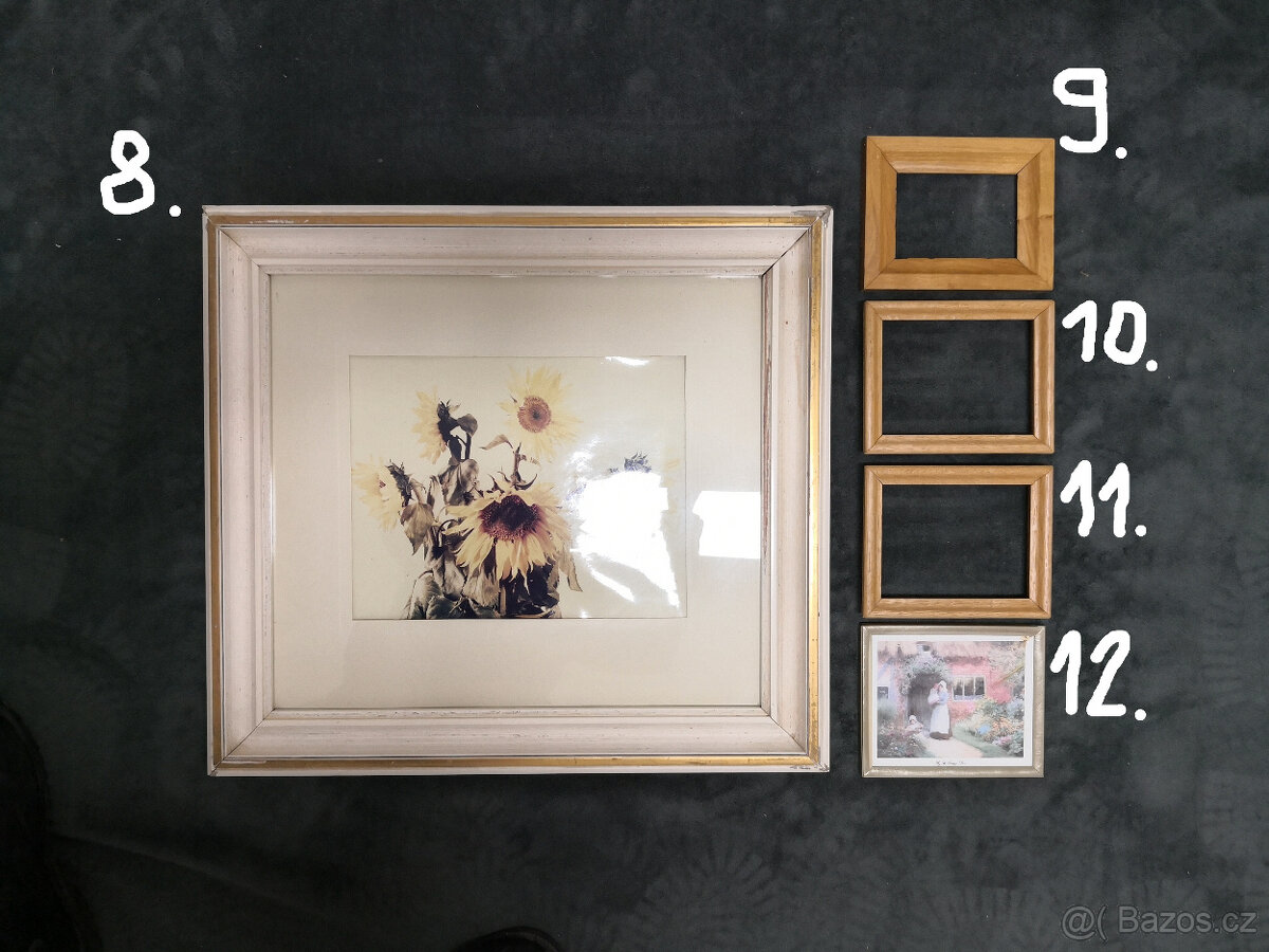 Staré Vintage obrazy, staré rámy na obrazy - 3