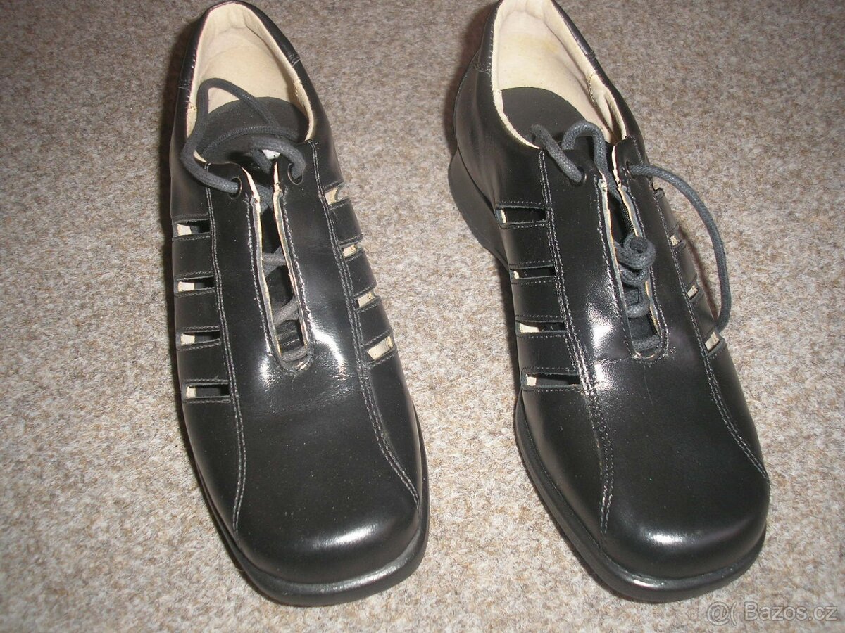 Kožené polobotky vel.37 - 3