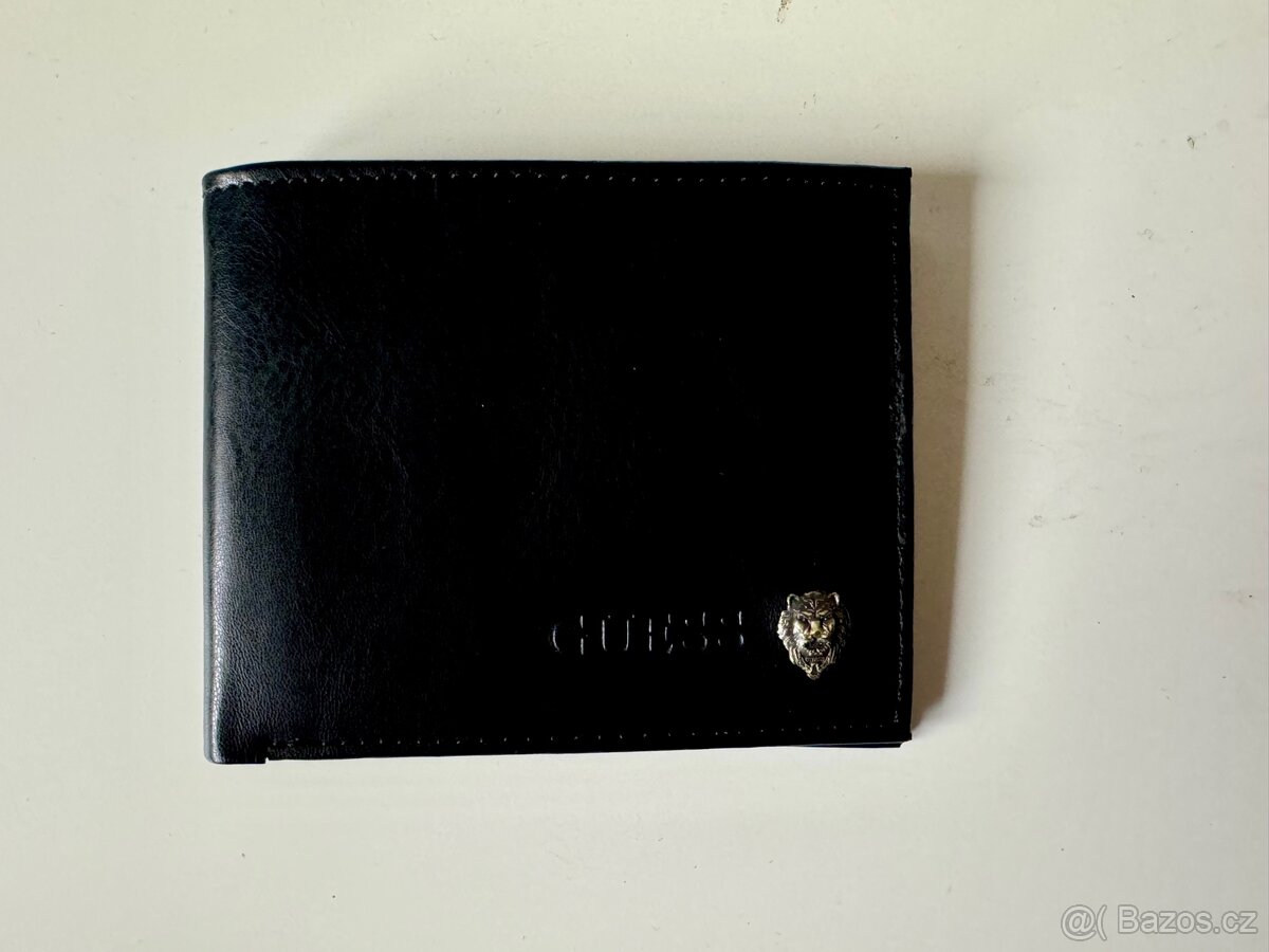 Kožená peněženka GUESS nová TOP - černá - 3