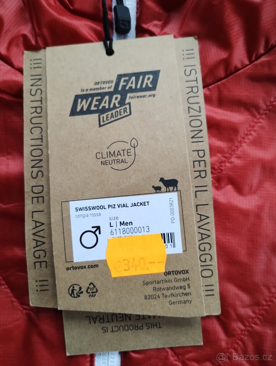 Bunda ORTOWOX SWISSWOOL PIZ VIAL Jacket Men vel.XL - 3