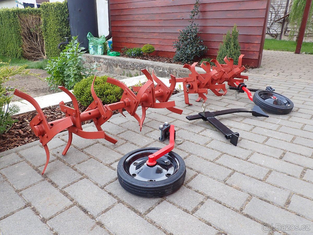 vari - rotavátor, vodící kolo, radlička + nosič // NOVÉ - 3