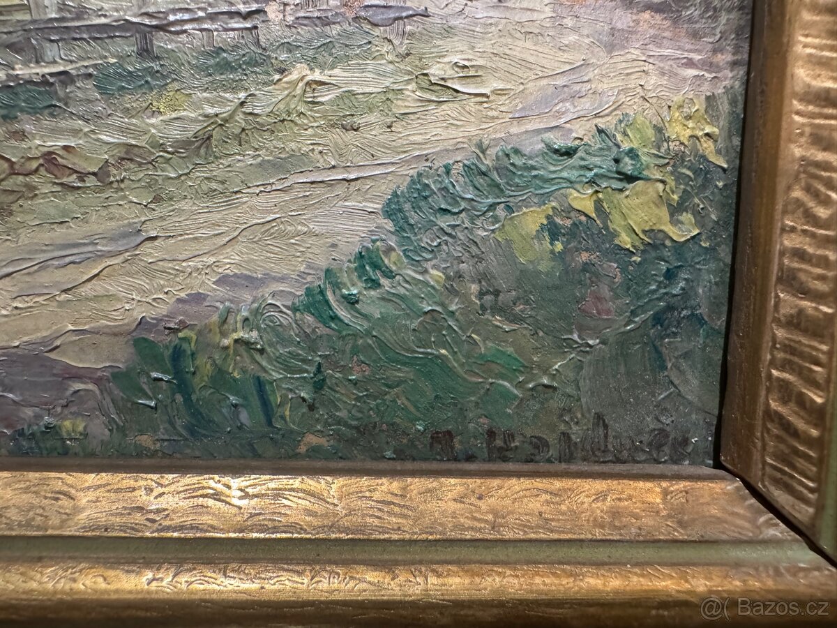 obraz Krajina s chalupou - 3