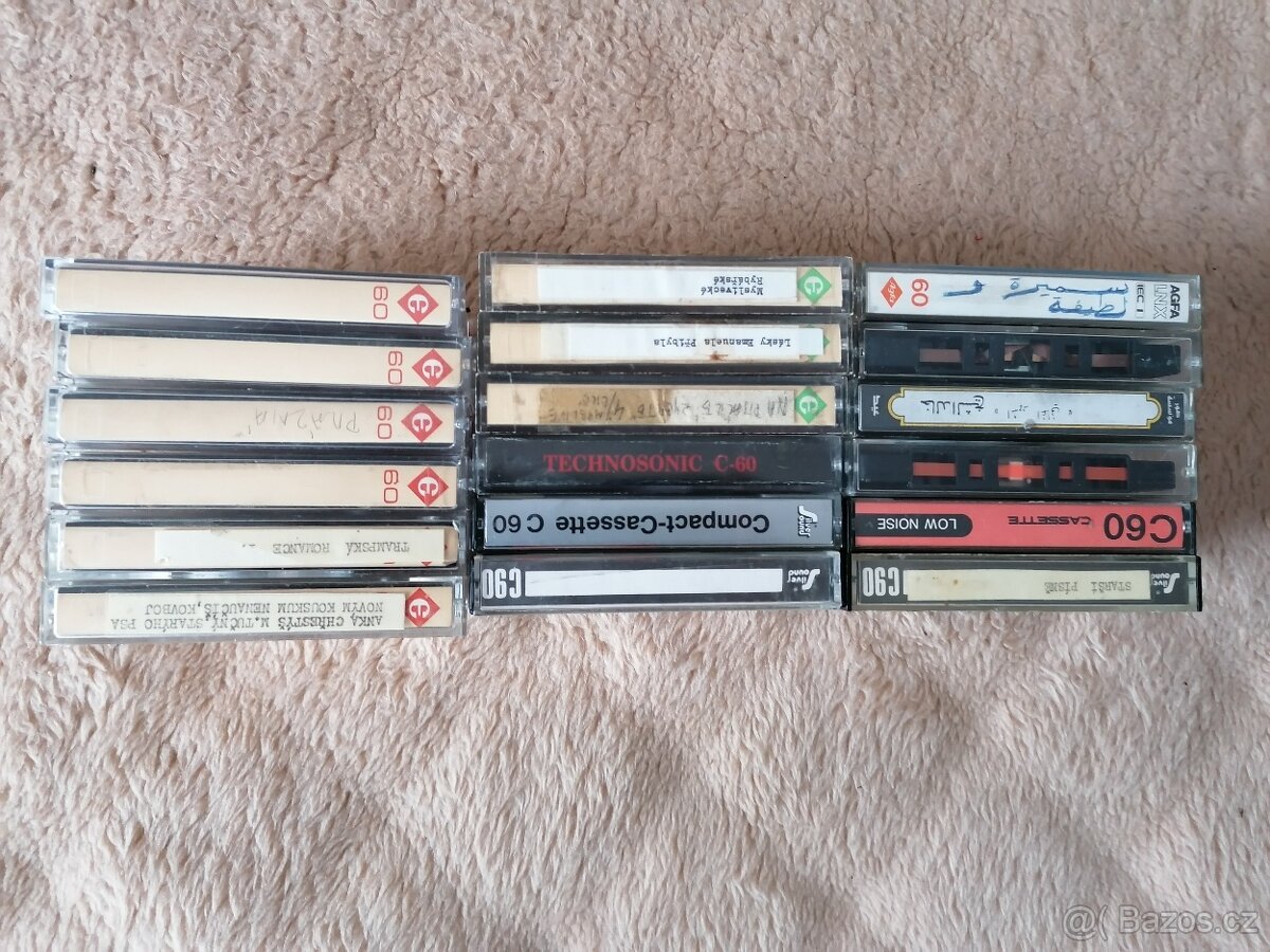 Použité MC kazety Emgeton, Agfa, ORWO, Silversound, atd... - 3