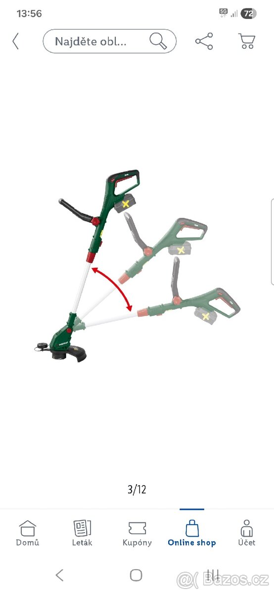 Aku strunová sekačka PRTA 20-Li D3 - 3