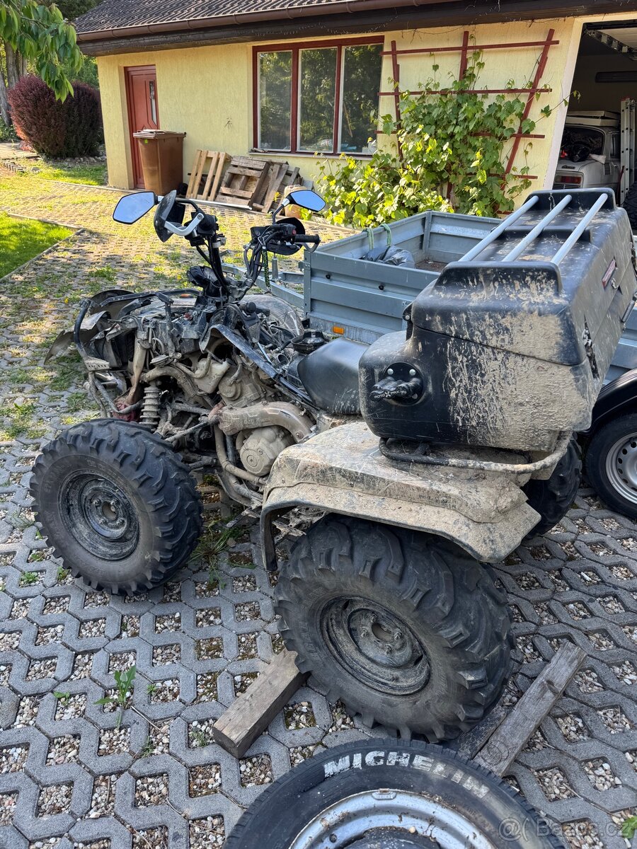 Yamaha Grizzly 700 po nehodě