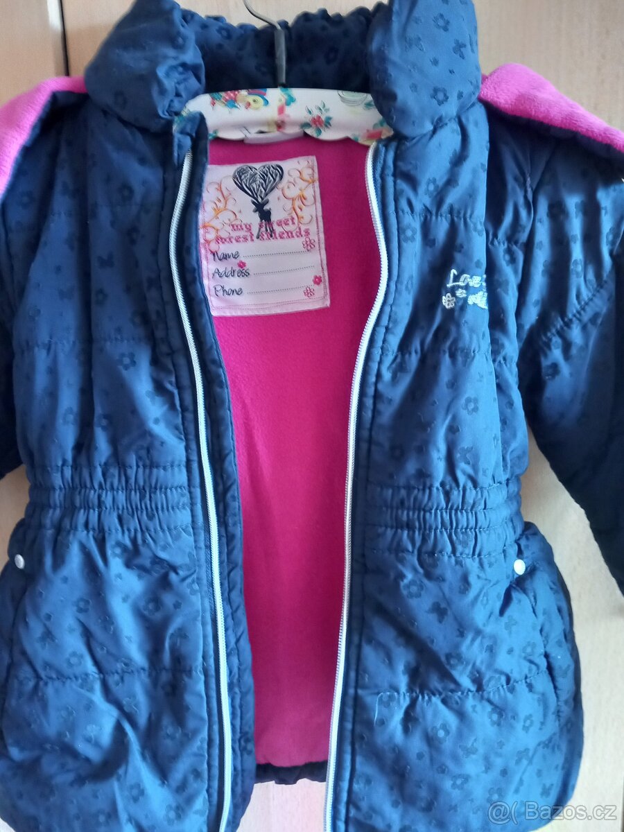 Dívčí zimní bunda vel.: 116 TOPOLINO top stav - 3