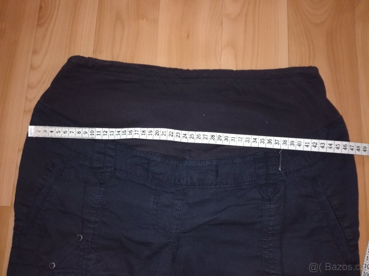 černé plátěné kalhoty - 3