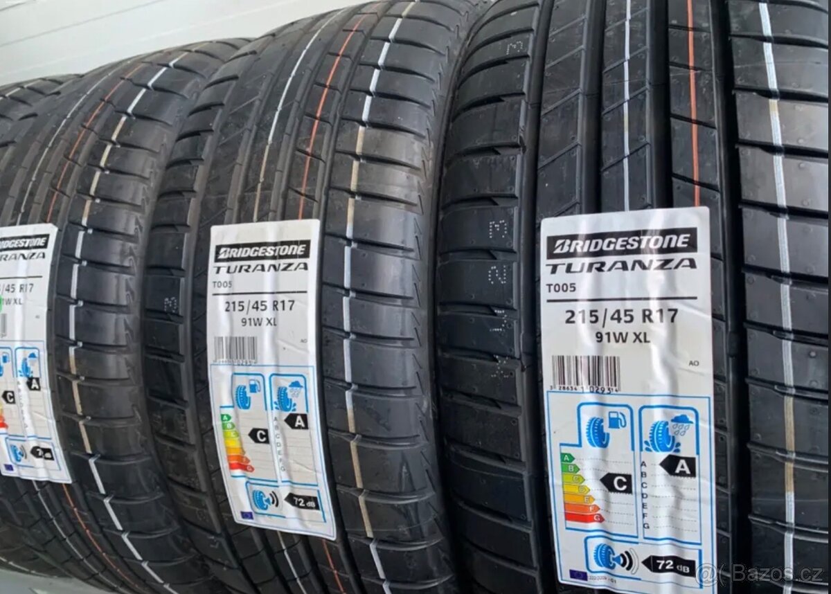 Nepoužita letní sada - BRIDGESTONE - 215/45/17 - XL - 3