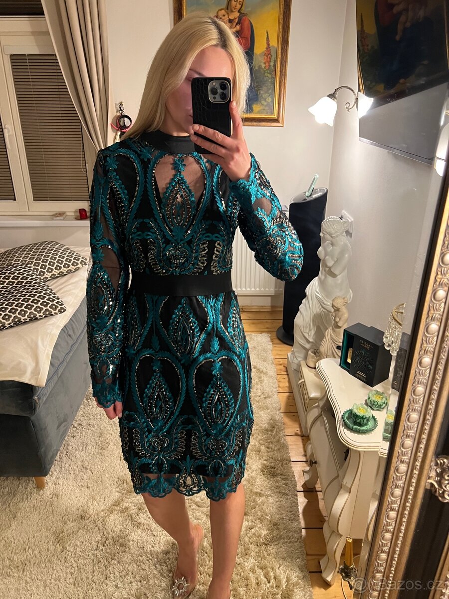 Večerní flitrové šaty zn. Dance + Dance - 3