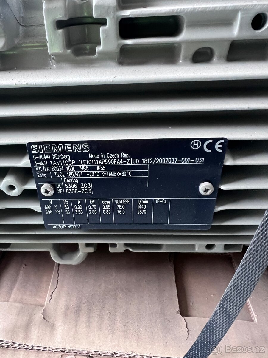 Elektromotor Siemens 2,8 KW-Nový - 3