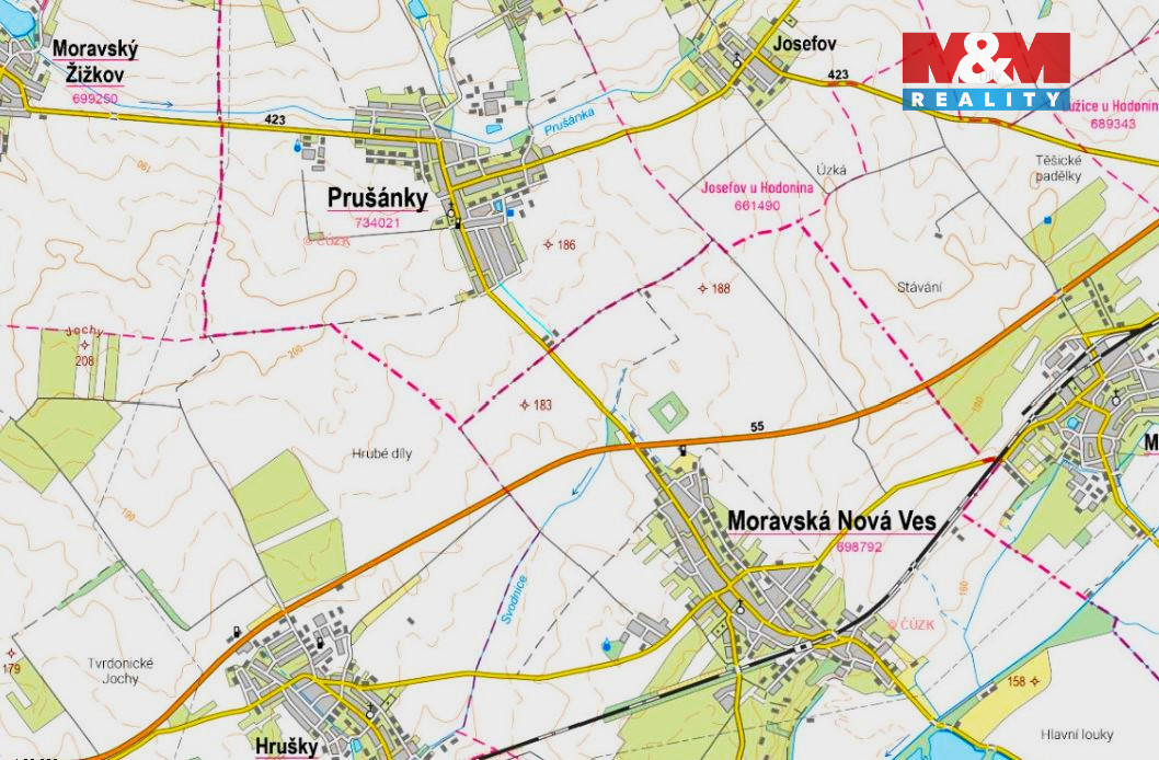 Prodej pole, 410 m², Prušánky - 3