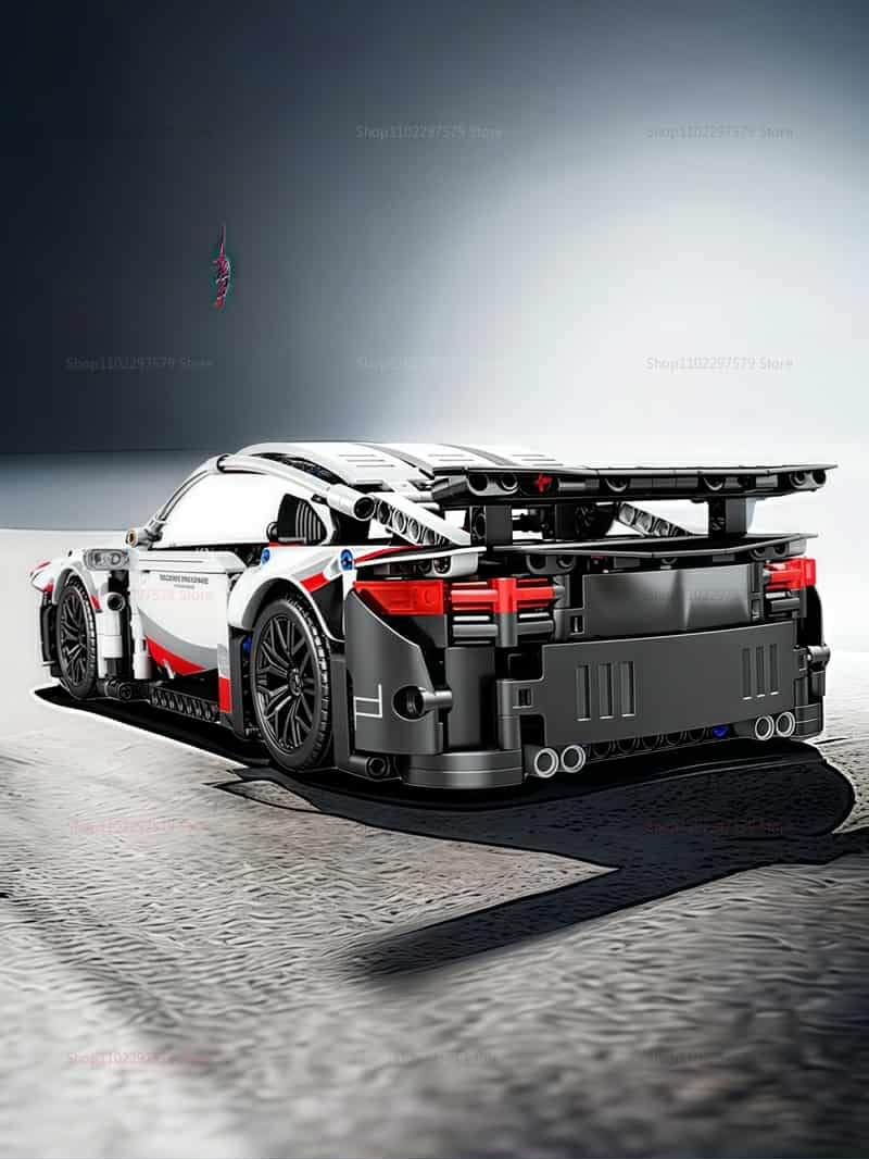 NOVÁ velká stavebnice Porshe 911 závodní auto 826 dílků délk - 3