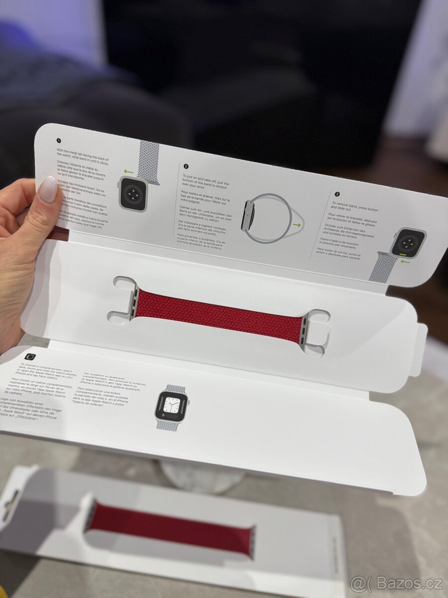 Luxusní, červený pásek na hodinky Apple Watch - 3
