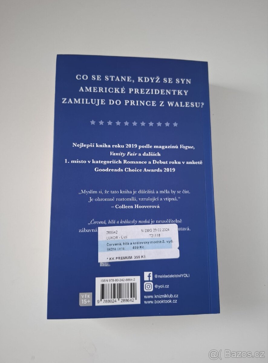 Kniha Červená, bílá a královsky modrá - 3