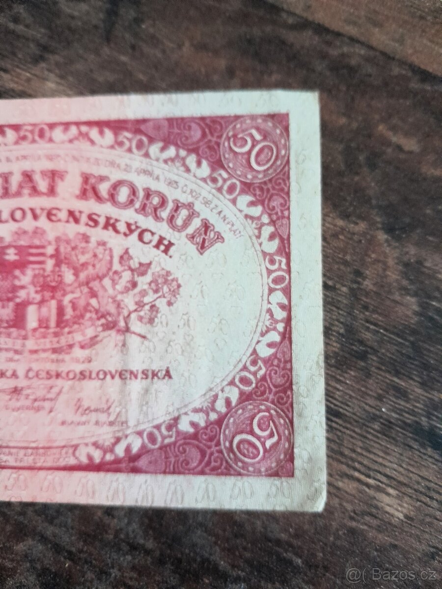Československo 50 korun 1929 - 3