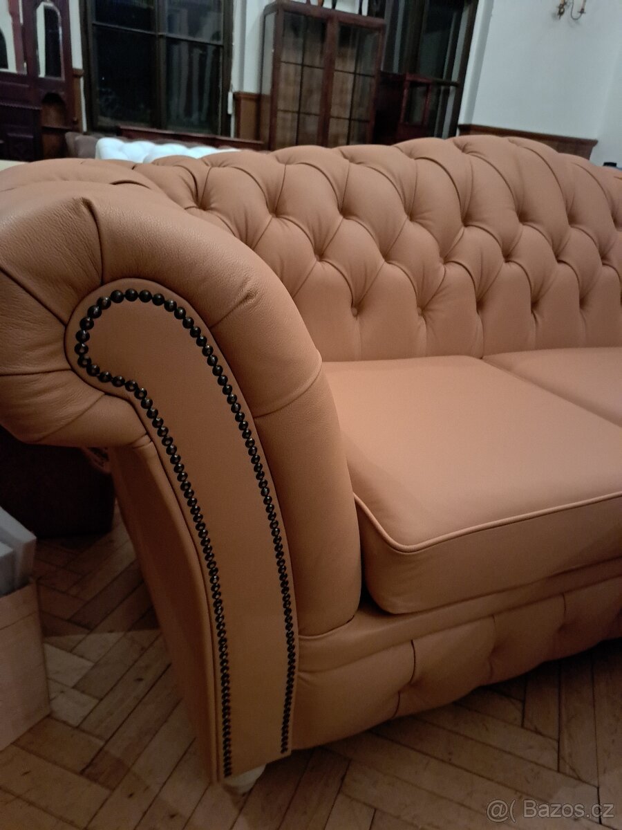 Chesterfield Lux. Nový kožený - 3