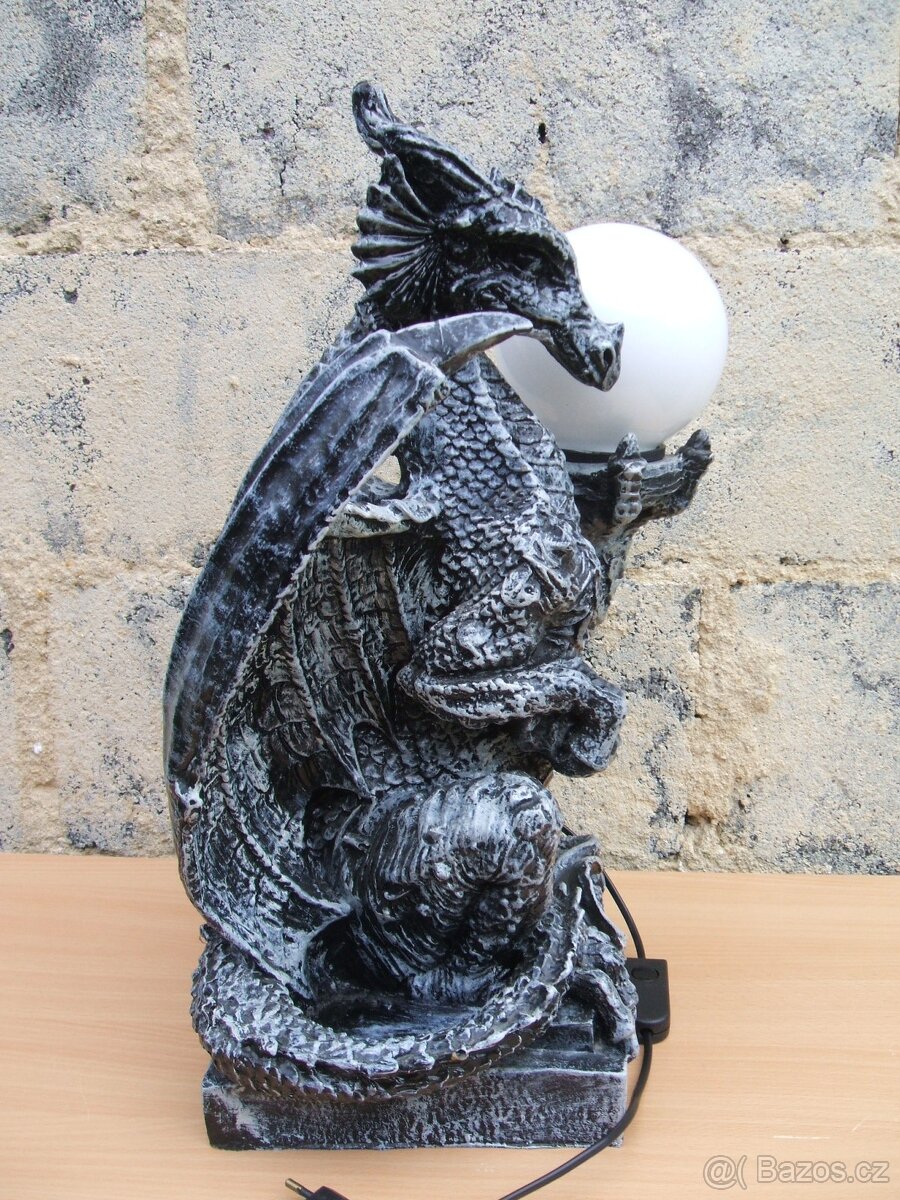 Velká dekorativní lampa-drak - 3
