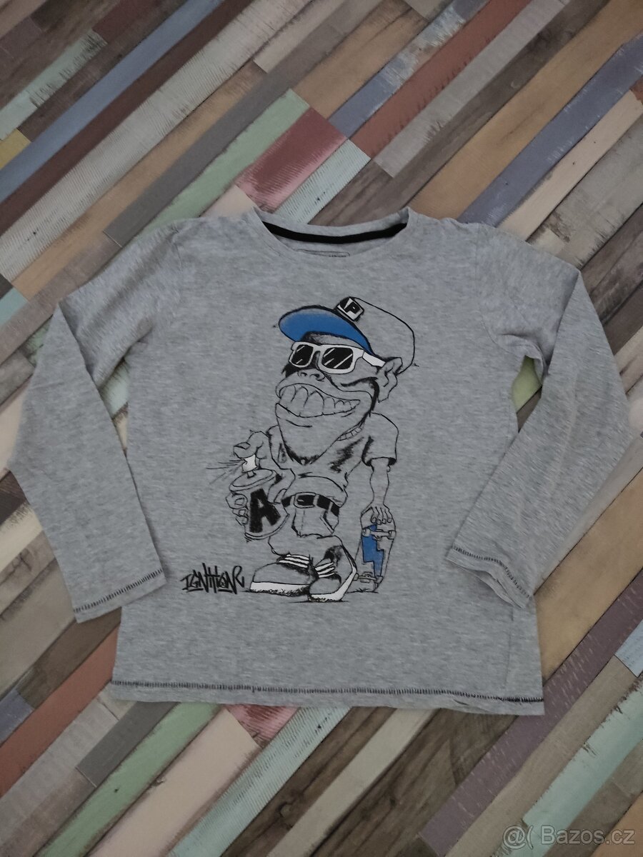 Triká dlouhý rukáv 134/140 - 3