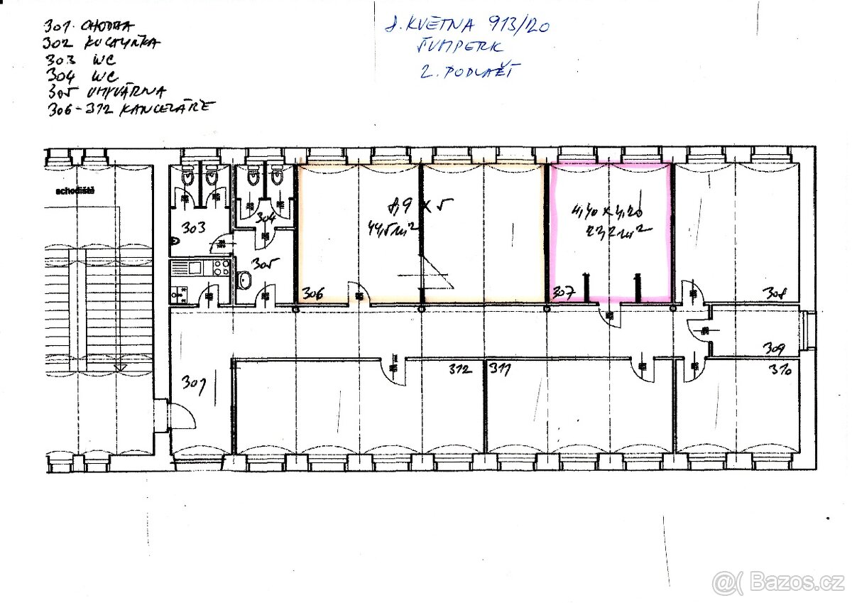 Pronájem kanceláře-Šumperk-parkování zdarma - 3
