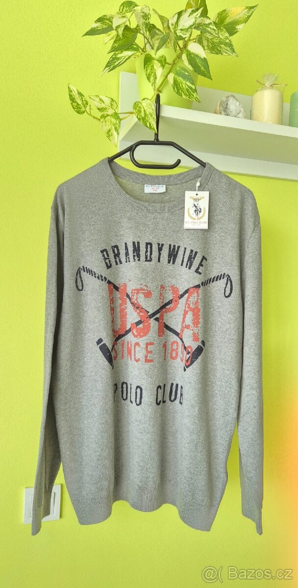 Šedý pánský svetr s nápisem - 3