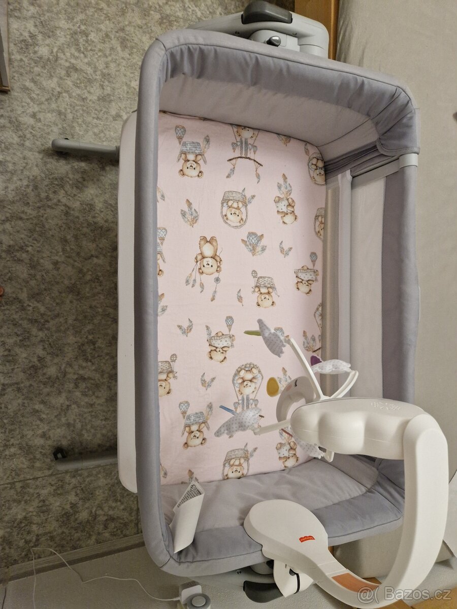 CHICCO Postýlka Next2Me Magic Evo - Grey Mist - 3