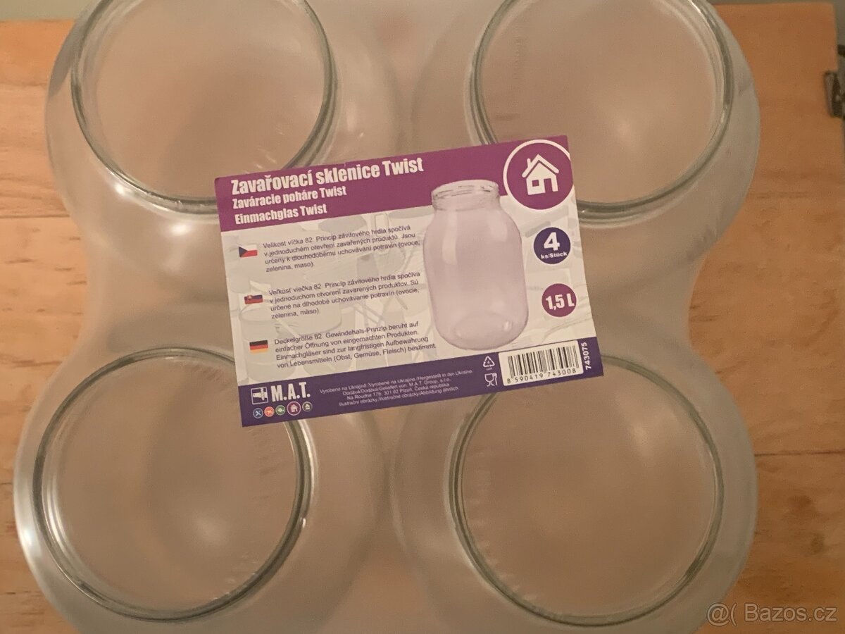 Zavařovací sklenice 1,5 L zabalené (čtyřbalení) - 3