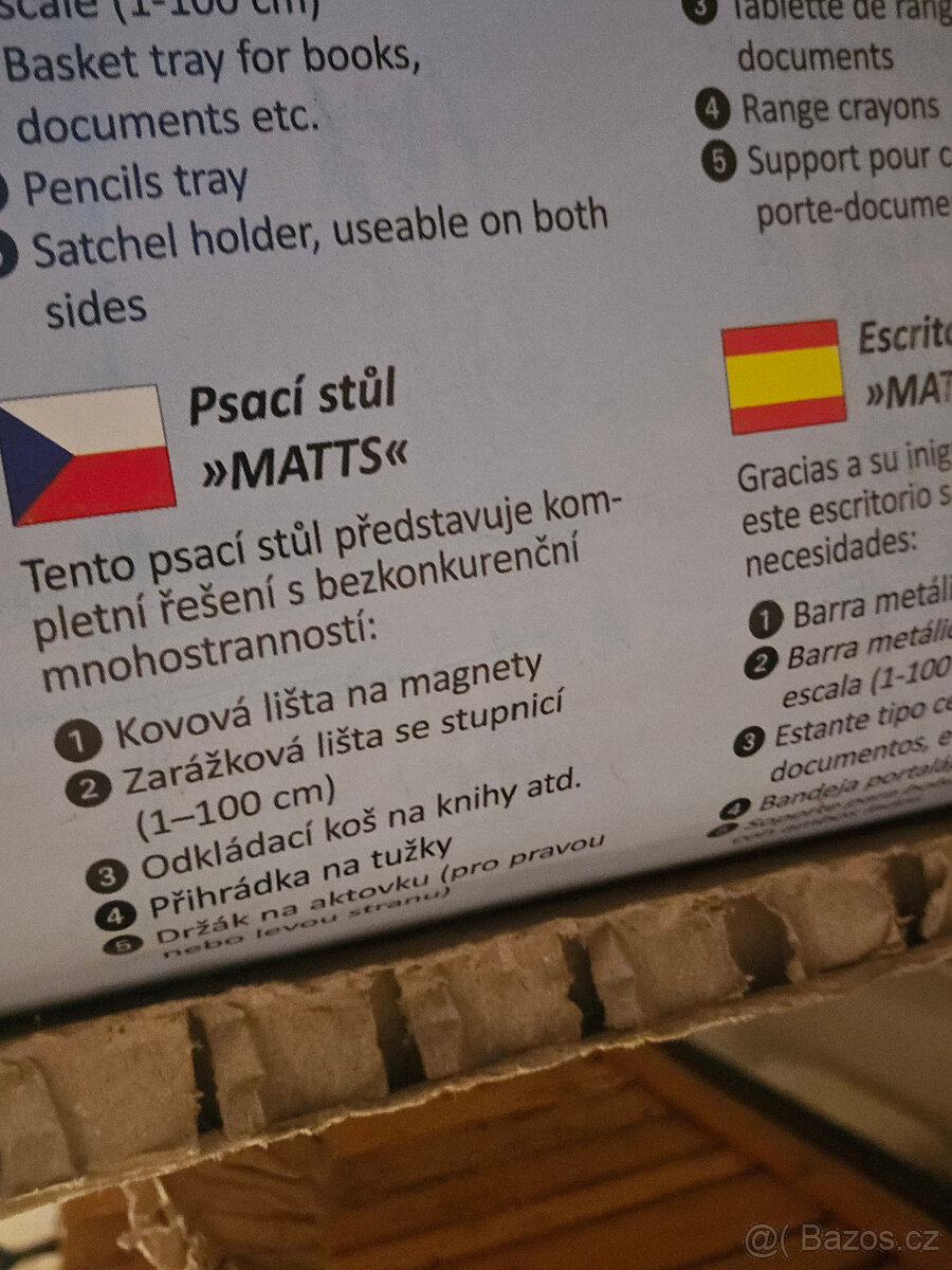 Dětský rostoucí psací stůl Matts 3 v 1- NOVÝ - 3