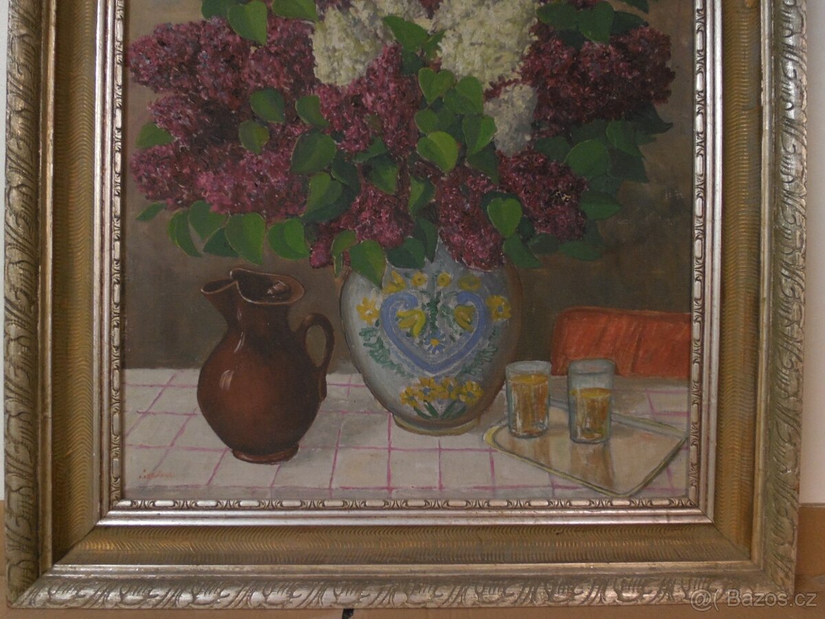 Zátiší, Vincenc Červinka 1897 Vítanov + Adolf Chwala- info. - 3