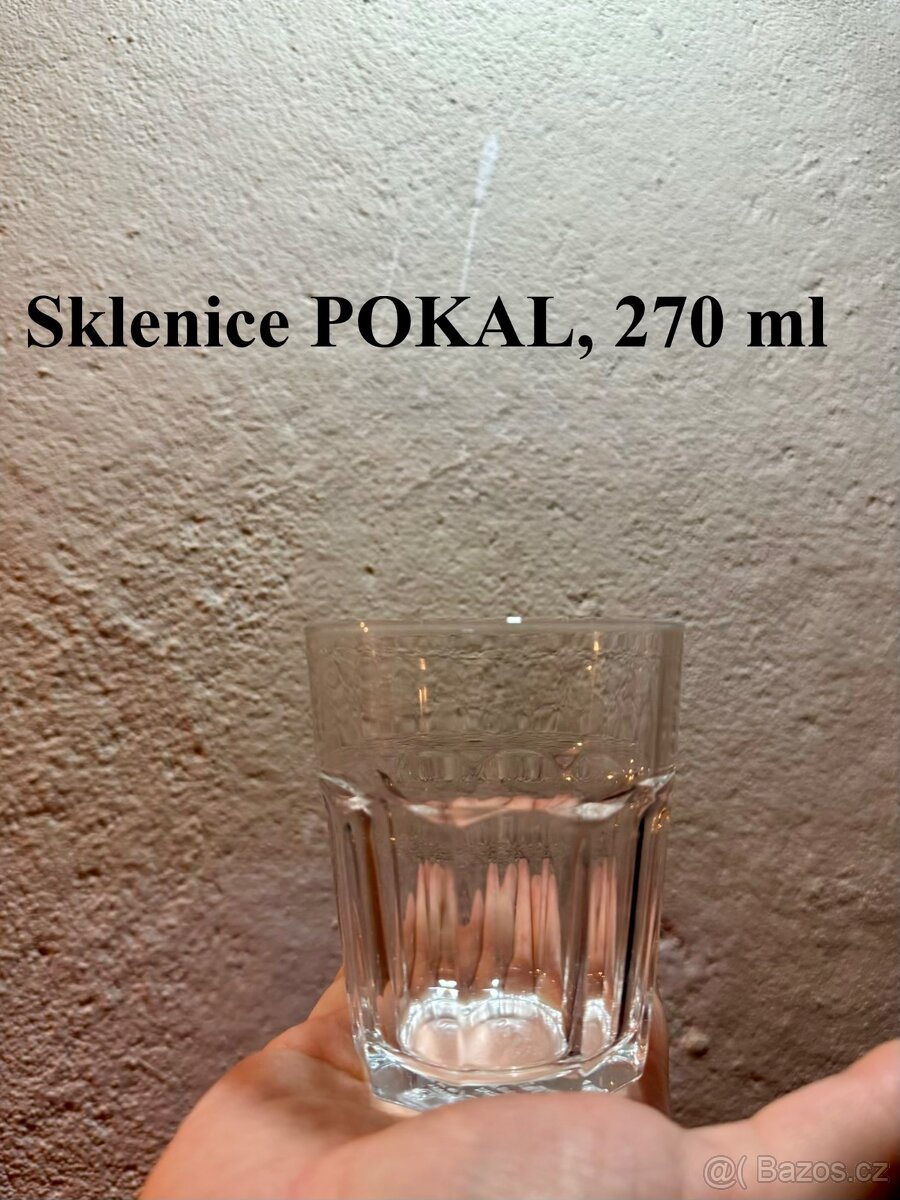 Karafy, skleničky na vodu, víno, šampaňské - 3