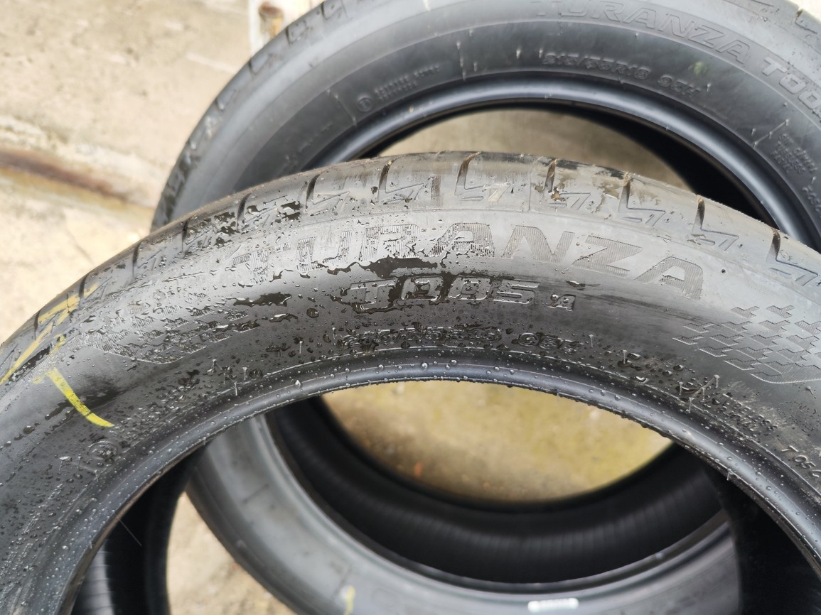 18"zánovní letní pneu Bridgestone 215/55/18 = 5000Kč/4ks - 3