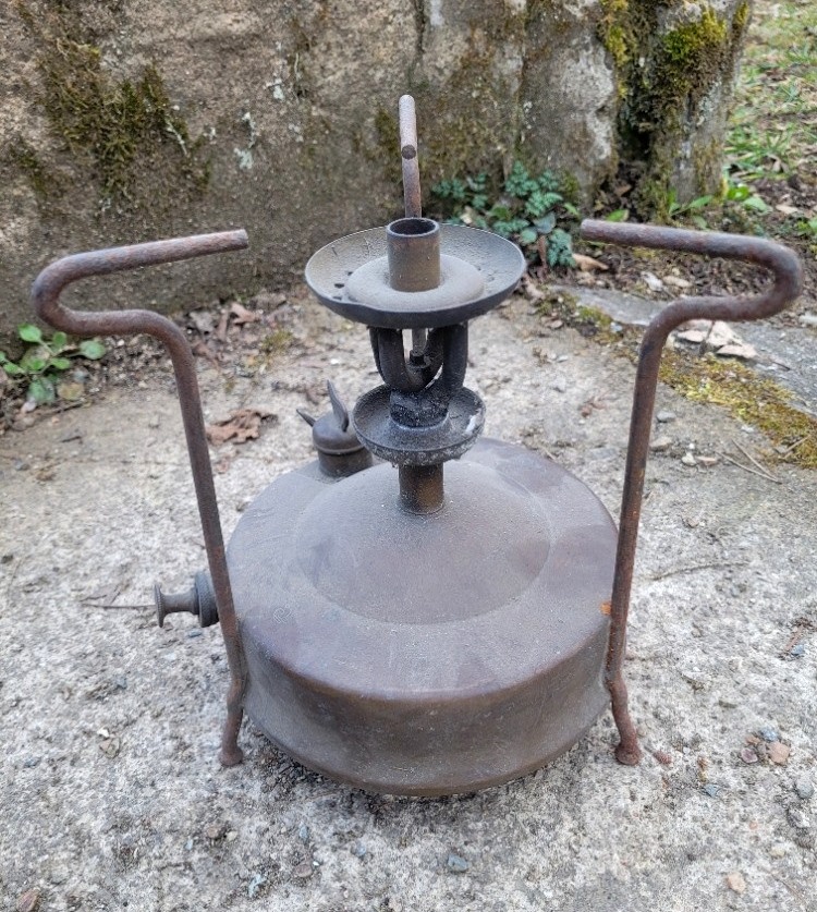 Starožitný švédský mosazný vařič stáří 70 let zn. Primus - 3