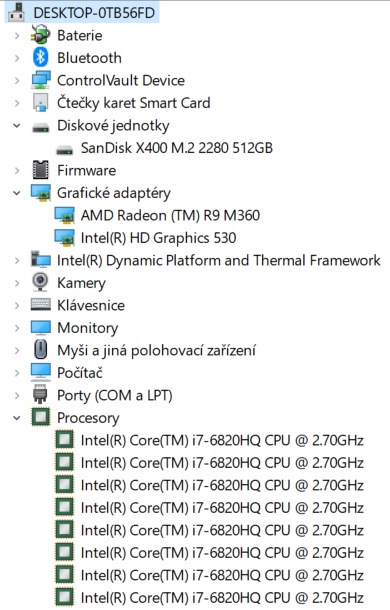 ▼DELL Precision 3510 - 15,6" / i7-6820HQ / GPU 2GB / 16GB▼ - 3