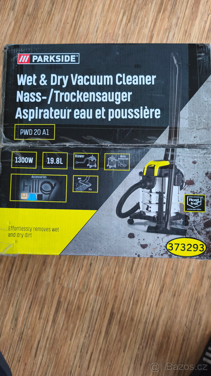Nový vysavač Parkside PWD 20 A1, na mokré i suché vysávání - 3