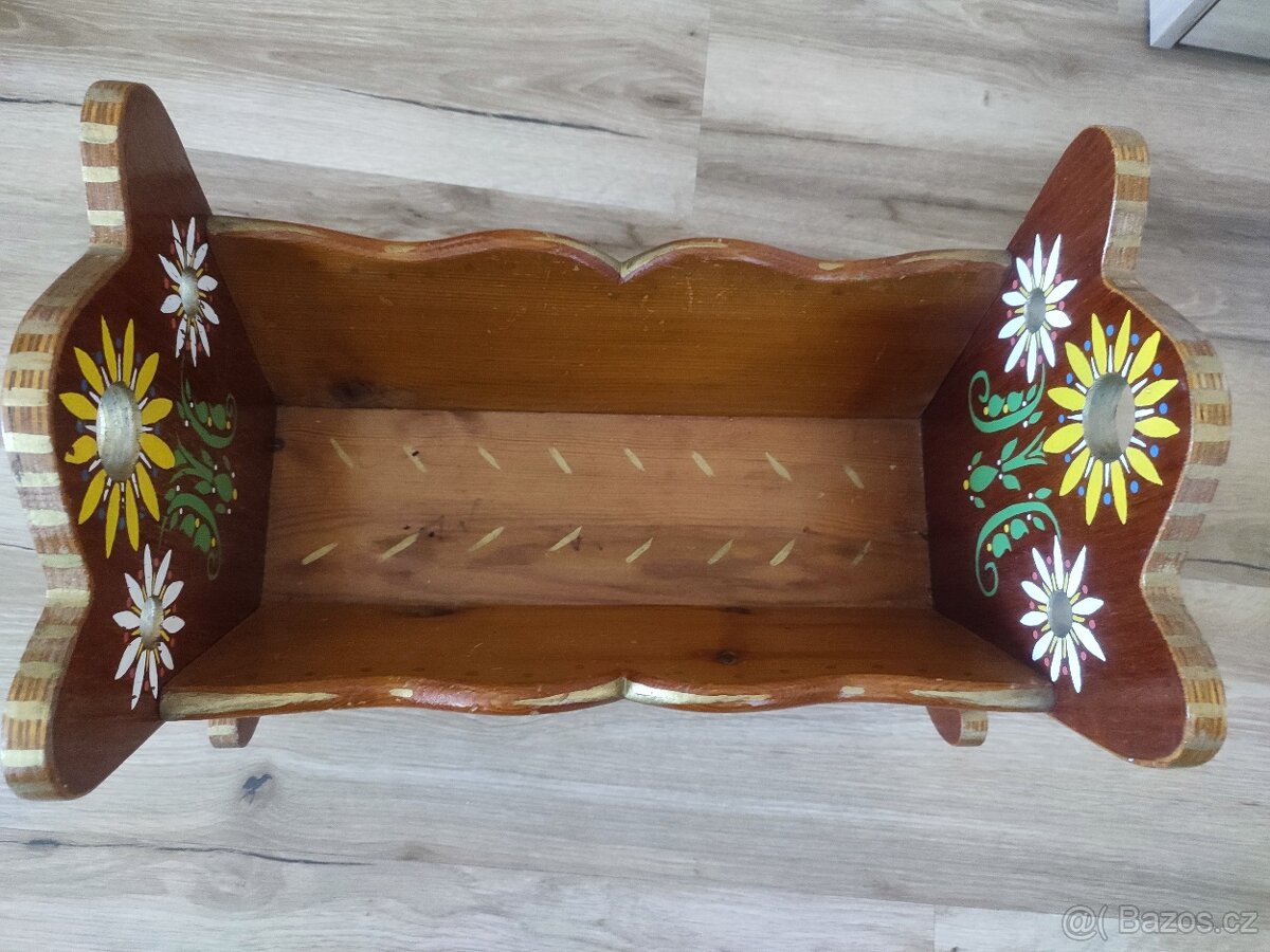 Dřevěná kolébka pro panenky d43xš23 - 3